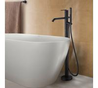 Duravit Balcoon rubinetto vasca a pavimento, miscelatore monocomando, BA5250000046, Balcoon nero opaco [Rubinetteria Bagno > Rubinetteria Vasca]