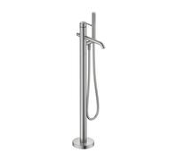 Duravit Balcoon rubinetto vasca, installazione a pavimento, miscelatore monocomando, BA5250000070, Balcoon acciaio inox spazzolato [Rubinetteria Bagno > Rubinetteria Vasca]