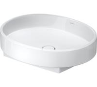 Duravit Balcoon vasque à poser, polie, sans trou pour robinet, 550x450mm, Ovale, 241055AA79, 241055AA79, Colorazione: Bianco lucido