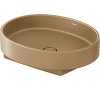 Duravit Balcoon vasque à poser, polie, sans trou pour robinet, 550x450mm, Ovale, 241055AM79, 241055AM79, Colorazione: Argilla terra Matt