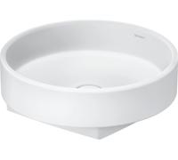 Duravit Balcoon vasque à poser, polie, sans trou pour robinet, diamètre 450mm, ronde, 240945AC79, 240945AC79, Colorazione: Bianco seta opaco