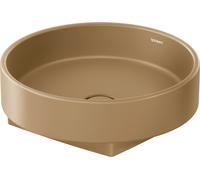 Duravit Balcoon vasque à poser, polie, sans trou pour robinet, diamètre 450mm, ronde, 240945AM79, 240945AM79, Colorazione: Argilla terra Matt