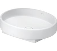 Duravit Balcoon vasque à poser, polie, sans trou pour robinet, ovale, 550×450mm, 241055AC79, 241055AC79, Colorazione: Bianco seta opaco