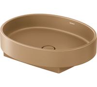 Duravit Balcoon vasque à poser, polie, sans trou pour robinet, ovale, 550×450mm, 241055AM79, 241055AM79, Colorazione: Argilla terra Matt