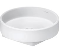 Duravit Balcoon vasque à poser, polie, sans trou pour robinet, ronde, diamètre 450mm, 240945AC79, 240945AC79, Colorazione: Bianco seta opaco