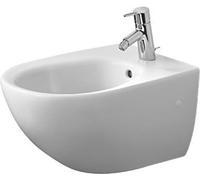 Duravit bidet mural Architec 570mm avec trop-plein, avec plage de robinetterie, 1 trou pour robinetterie, blanc, 2531150000, 2531150000