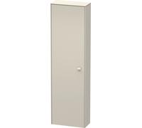 Duravit Brioso Armoire haute 177.052,0x24,0 cm, 1 porte, charnières à gauche, 1 tablette en bois, 3 tablettes en verre, BR1321L9191, BR1321L9191, Colorazione: Taupe Matt Decor, maniglia Taupe Taupe Ma