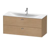 Duravit Brioso meuble sous-lavabo mural 122,0 x 47,9 cm, 2 tiroirs, avec découpe pour siphon et tablier, pour lavabo Viu 234412, BR431401052, BR431401052, Colorazione: Decorazione quercia europea, man