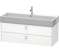 Duravit Brioso Meuble sous-lavabo suspendu 118,4 x 45,9 cm, 2 tiroirs, avec découpe pour siphon et tablier, pour lavabo Vero Air 235012, BR415701018, BR415701018, Colorazione: Bianco opaco opaco Decor