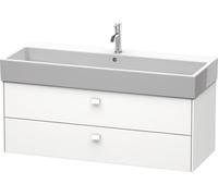 Duravit Brioso Meuble sous-lavabo suspendu 118,4 x 45,9 cm, 2 tiroirs, avec découpe pour siphon et tablier, pour lavabo Vero Air 235012, BR415701818, BR415701818, Colorazione: Bianco opaco Decor bianc