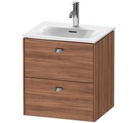 Duravit Brioso meuble sous-lavabo suspendu 52,0 x 41,9 cm, avec 2 tiroirs, avec découpe pour siphon et tablier, pour lavabo Viu 234453, BR430901079, BR430901079, Colorazione: Noce decoro naturale, man