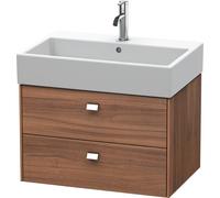 Duravit Brioso Meuble sous-lavabo suspendu 68,4 x 45,9 cm, 2 tiroirs, avec découpe pour siphon et tablier, pour lavabo Vero Air 235070, BR415401079, BR415401079, Colorazione: Noce decoro naturale, man