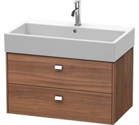 Duravit Brioso Meuble sous-lavabo suspendu 78,4 x 45,9 cm, 2 tiroirs, avec découpe pour siphon et tablier, pour lavabo Vero Air 235080, BR415501079, BR415501079, Colorazione: Noce decoro naturale, man