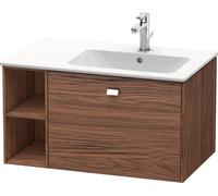 Duravit Brioso Meuble sous-lavabo suspendu 82,0 x 47,9 cm, 1 tiroir, étagère latérale, vasque à droite, pour lavabo ME by Starck 234683, BR401401021, BR401401021, Colorazione: noce decoro scuro, manig