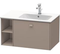 Duravit Brioso Meuble sous-lavabo suspendu 82,0 x 47,9 cm, 1 tiroir, étagère latérale, vasque à droite, pour lavabo ME by Starck 234683, BR401404343, BR401404343, Colorazione: Basalto opaco Decor, man