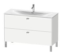 Duravit Brioso meuble sous-lavabo vertical 122,0 x 47,9 cm, 2 tiroirs, avec découpe pour siphon et tablier, pour lavabo Viu 234412, BR451401018, BR451401018, Colorazione: Bianco opaco opaco Decor, man