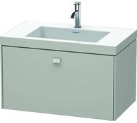 Duravit Brioso meuble vasque c-bonded avec socle mural 80,0x48,0 cm, 1 tiroir, sans trop-plein, avec banquette pour trou de robinet, 1 trou de robinet, BR4601O0707, BR4601O0707, Colorazione: Cemento G