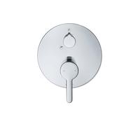 Duravit C.1 Miscelatore monocomando da incasso per vasca, rosone rotondo, 2 utenze, bocca da bagno / deviatore per doccetta, C152100120, Colorazione: cromo - C15210012010