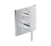 Duravit C.1 miscelatore monocomando monocomando da incasso per doccia, rosone quadrato, 2 utenze, trasformazioni soffione doccia manuale / soffione doccia, Colorazione: cromo - C14210011010