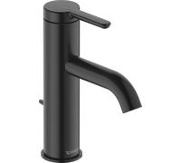 Duravit C.1 Mitigeur monocommandé pour lavabo M, FreshStart, Minusflow, saillie 113mm, avec garniture d'écoulement, C11023001046, C11023001046, Colorazione: Nero opaco