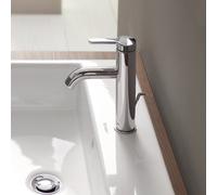 Duravit C.1 Mitigeur monocommande de lavabo M, avec vidage escamotable, saillie 113 mm, C11020001010, C11020001010, Colorazione: cromo