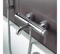 Duravit C.1 Mitigeur monocommande de baignoire pour montage apparent, raccords en S, avec vanne de commutation, C15230000010, C15230000010, Colorazione: cromo