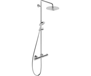 Duravit C.1 set doccia a parete con termostato con soffione cromo C14280008010