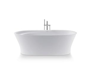 Duravit Cape Cod Baignoire en pose libre, avec un dossier incliné, 1855x885mm, habillage sans soudure, garniture spéciale de vidage et de trop-plein, blanc, 700330000000000, 700330000000000