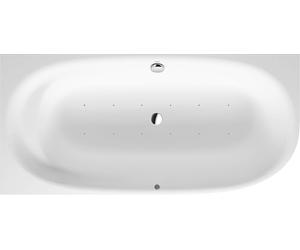Duravit Cape Cod Bains à remous, coin à gauche, un dossier incliné, habillage sans soudure, bâti-support, garniture de vidage et de trop-plein, système d'air, 1900x900mm, 760362000AS0000, 760362000AS0