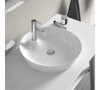 Duravit Cape Cod - Lavabo da appoggio senza troppopieno, diametro 480 mm, con foro per miscelatore, bianco 2328480000