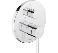 Duravit Circle Mitigeur monocommandé pour bain à encastrer, 2 consommateurs, système céramique, chrome, CE5210018010, CE5210018010
