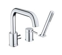 Duravit Circle robinetterie de baignoire à 3 trous, saillie 215 mm, montage sur bord de baignoire, chrome, CE5260000010, CE5260000010