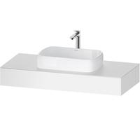 Duravit Collection One Console, 1200x550x170mm, avec découpe au centre, QA4802018180000, QA4802018180000, Colorazione: Bianco Opaco