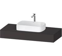 Duravit Collection One Console, 1200x550x170mm, avec découpe au centre, QA4802080800000, QA4802080800000, Colorazione: grafite supermatt