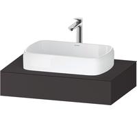 Duravit Collection One Console, 800x550x170mm, avec découpe au centre, QA4800080800000, QA4800080800000, Colorazione: grafite supermatt