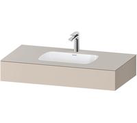 Duravit Collection One lavabo à encastrer avec console, 1000x550x170mm, QA4691083830000, QA4691083830000, Colorazione: supermatt grigio