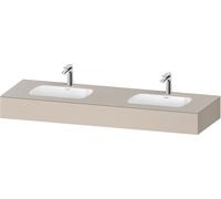 Duravit Collection One lavabo à encastrer avec console, 1600x550x170mm, lavabos double, QA4695083830000, QA4695083830000, Colorazione: supermatt grigio