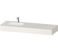 Duravit Collection One lavabo à encastrer avec console, 1600x550x170mm, vasque à gauche, QA4693084840000, QA4693084840000, Colorazione: Bianco Supermatt