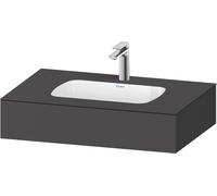 Duravit Collection One lavabo à encastrer avec console, 800x550x170mm, QA4690049490000, QA4690049490000, Colorazione: Grafite opaca