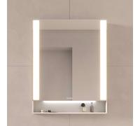Specchio Duravit Qatego, 600x65x750mm, campi luminosi laterali, dimmerabile, QA70810, Colorazione: Bianco Opaco - QA7081018180000