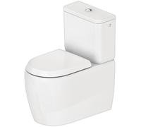 WC a colonna Duravit Qatego, per combinazione, vaso a basso flusso, scarico variabile, 390x660x400 mm, senza bordo, 202109, Colorazione: Bianco