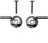 Duravit - Coppia di cerniere cromate senza SoftClose