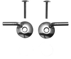 Duravit - Coppia di cerniere cromate senza SoftClose