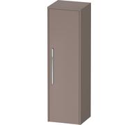 Duravit D-Code Armoire mi-haute, 1 porte avec butée à droite, 400x360x1320mm, avec poignée, DC1338R10430000, DC1338R10430000, Colorazione: Cassa in basalto opaco, maniglia cromata lucida