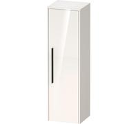 Duravit D-Code Armoire mi-haute, 1 porte avec butée à droite, 400x360x1320mm, avec poignée, DC1338RBD220000, DC1338RBD220000, Colorazione: Cassa bianca lucida, maniglia nera diamantata opaca