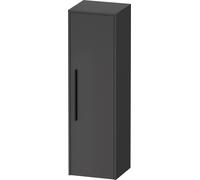 Duravit D-Code Armoire mi-haute, 1 porte avec butée à droite, 400x360x1320mm, avec poignée, DC1338RBD490000, DC1338RBD490000, Colorazione: Corpo in grafite opaca, manico nero diamante opaco
