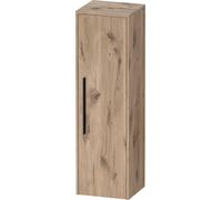 Duravit D-Code Armoire mi-haute, 1 porte avec butée à droite, 400x360x1320mm, avec poignée, DC1338RBD550000, DC1338RBD550000, Colorazione: Cassa in rovere marmorizzato, maniglia nero diamante opaco