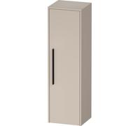 Duravit D-Code Armoire mi-haute, 1 porte avec butée à droite, 400x360x1320mm, avec poignée, DC1338RBD910000, DC1338RBD910000, Colorazione: Cassa color tortora opaco, maniglia nero diamante opaco
