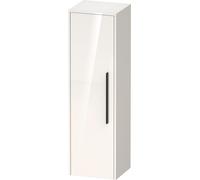 Duravit D-Code Armoire mi-haute, 1 porte avec butée à gauche, 400x360x1320mm, avec poignée, DC1338LBD220000, DC1338LBD220000, Colorazione: Cassa bianca lucida, maniglia nera diamantata opaca