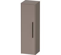 Duravit D-Code Armoire mi-haute, 1 porte avec butée à gauche, 400x360x1320mm, avec poignée, DC1338LBD430000, DC1338LBD430000, Colorazione: Corpo in basalto opaco, manico nero diamante opaco